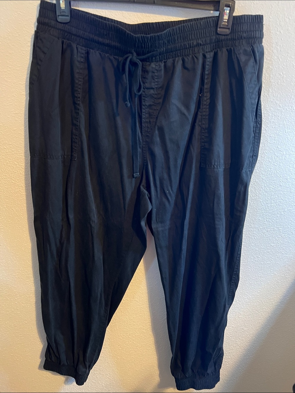 a new day Black Women's Elastic-Waist Jogger Pants